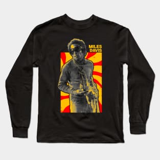 Retro Miles Davis Long Sleeve T-Shirt